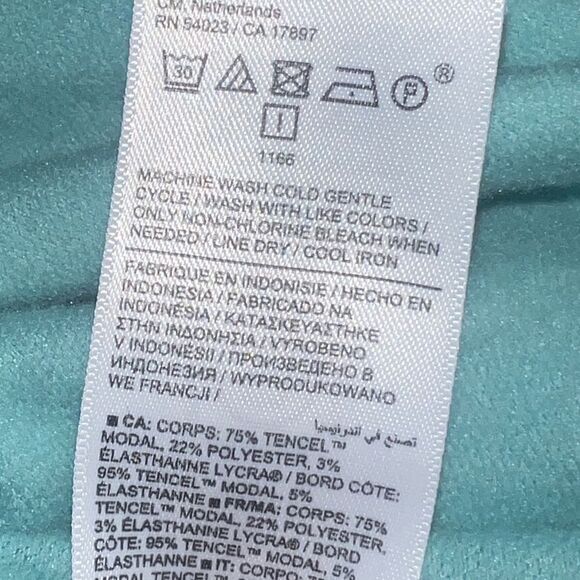 Athleta Dusty Jade Purana V-Neck Wrap Sweatshirt Modal Extra Small NWOT - Picture 8 of 8